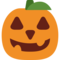 Jack-O-Lantern emoji on Twitter